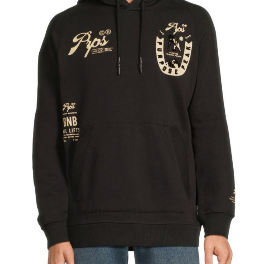 PRPS Goods & Co Arched Graphics Men's Black Hoodie
